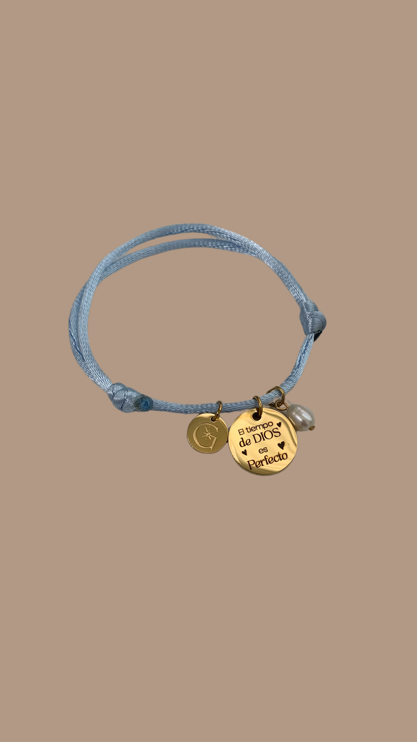 Pulsera de Hilo "El tiempo de Dios es perfecto"