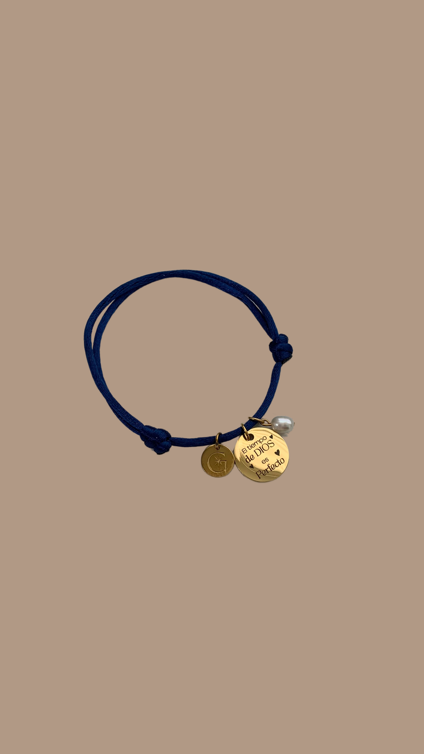 Pulsera de Hilo "El tiempo de Dios es perfecto"