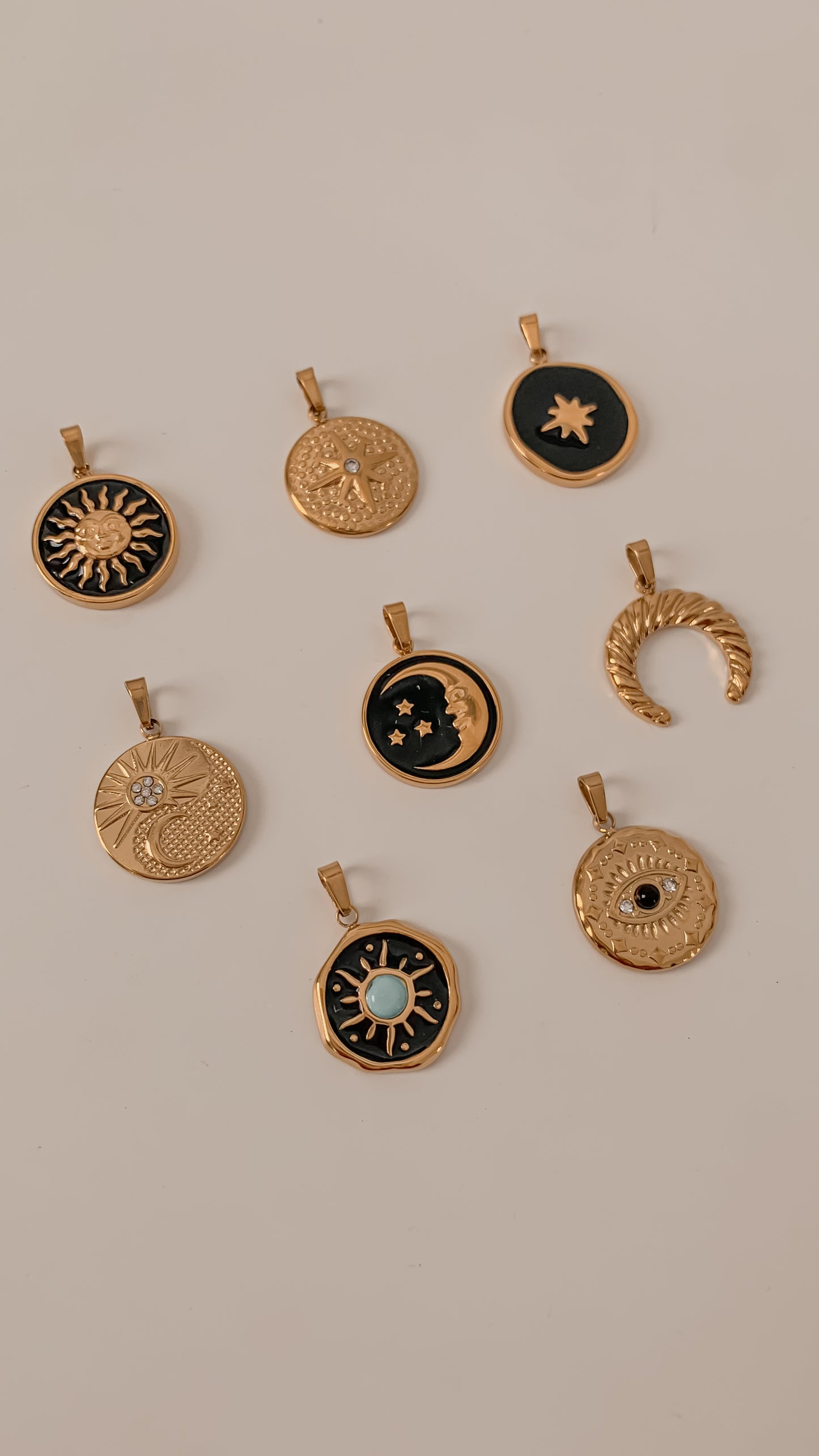 Celestial Luna Y Estrellas Charms