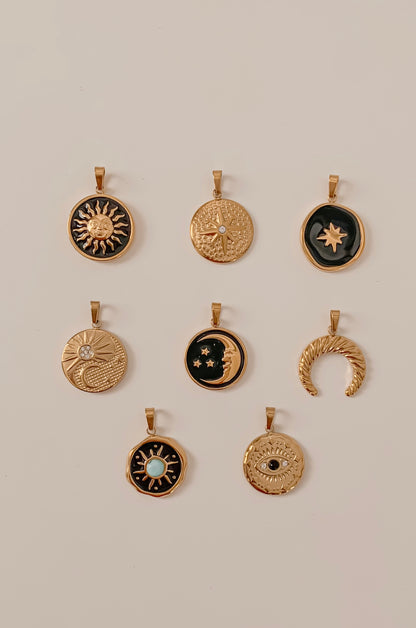 Celestial Luna Y Estrellas Charms