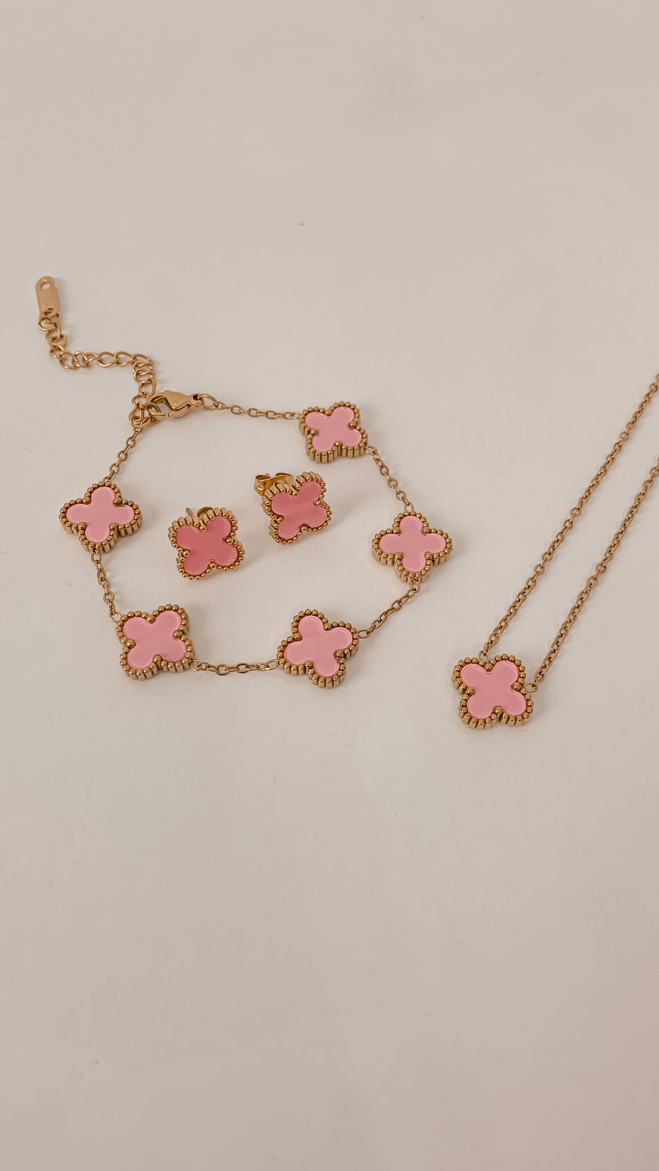 Set de Trébol Rosa