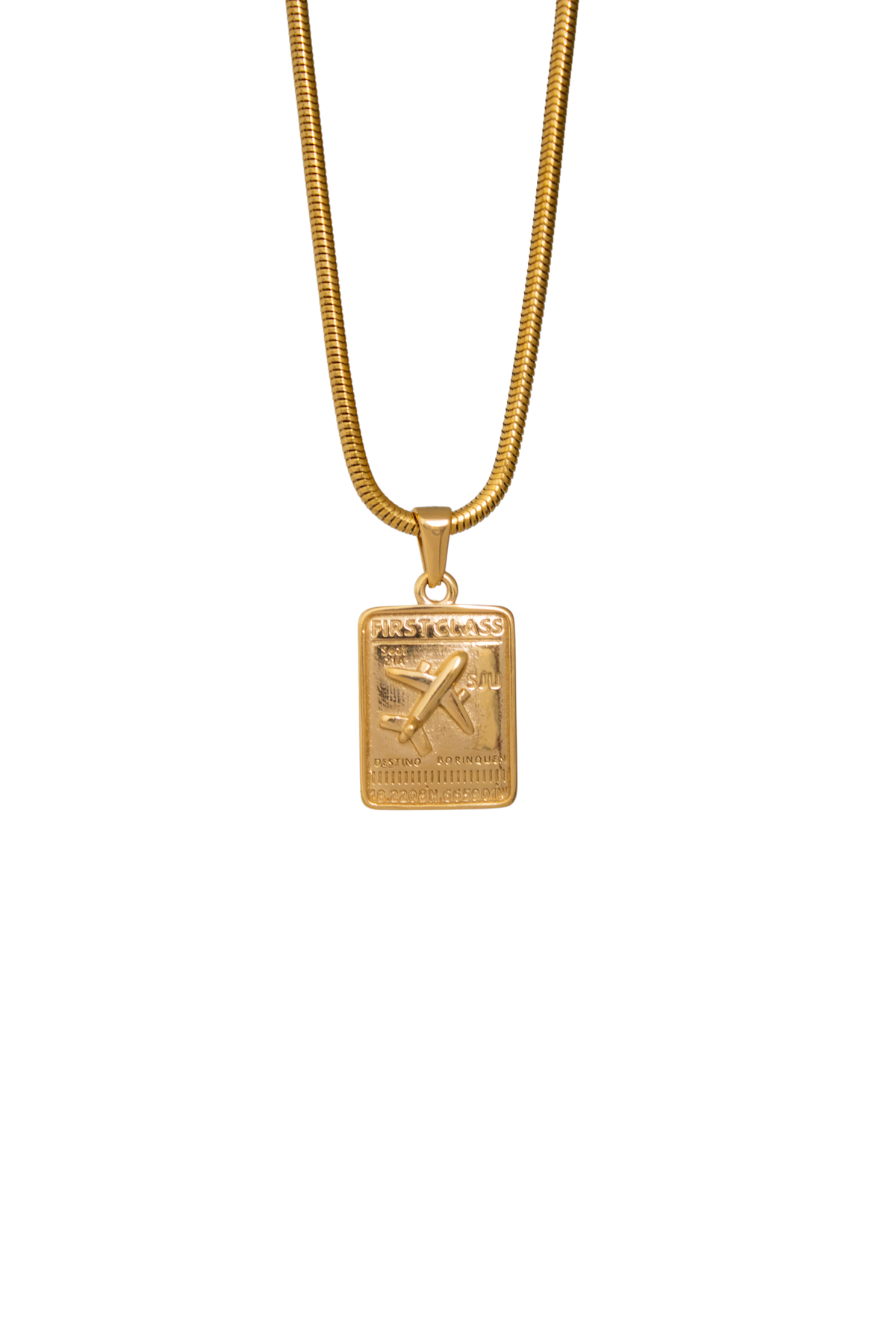 Boarding Pass PR Necklace