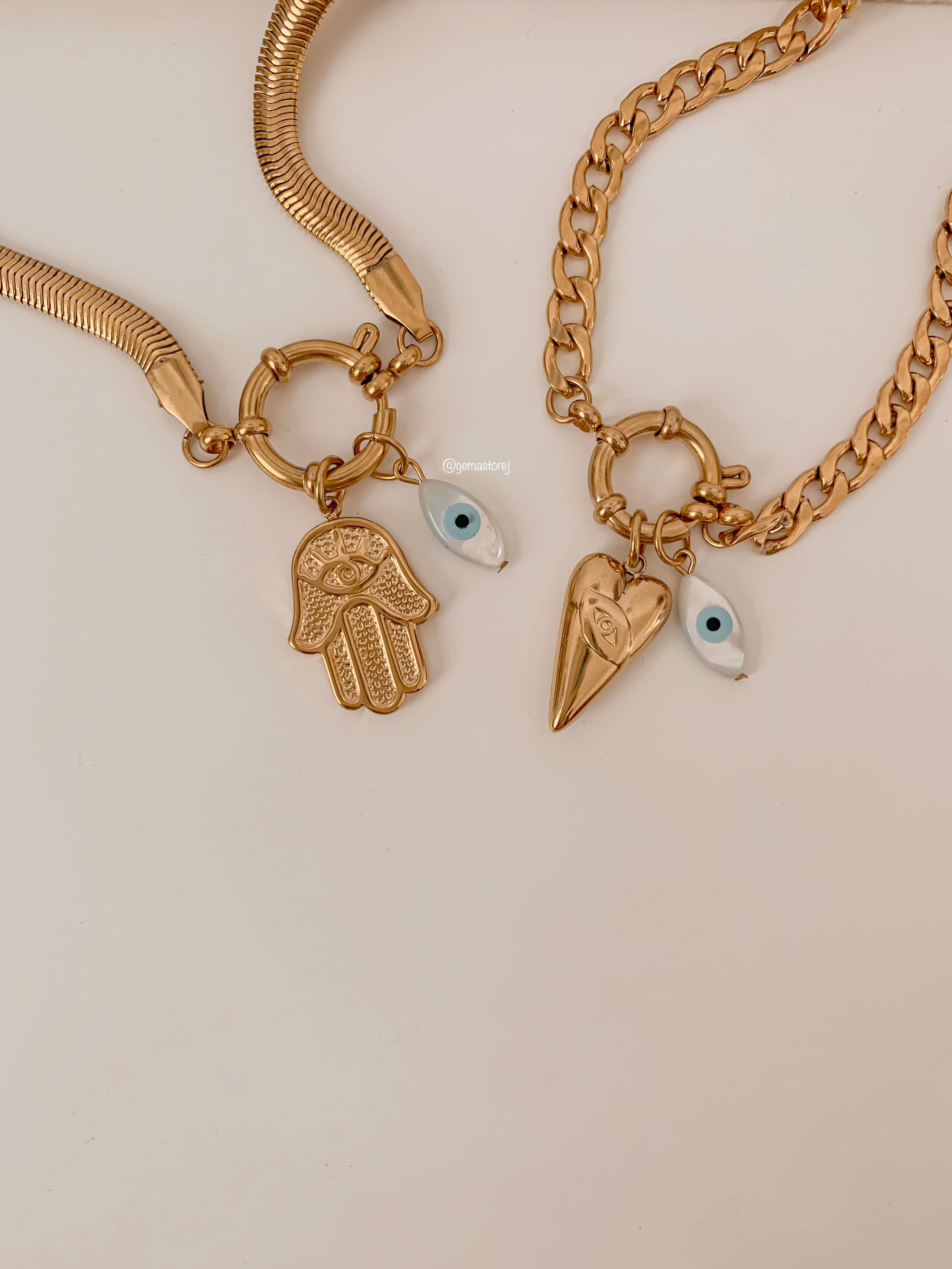 Ojo turco blanco Charm