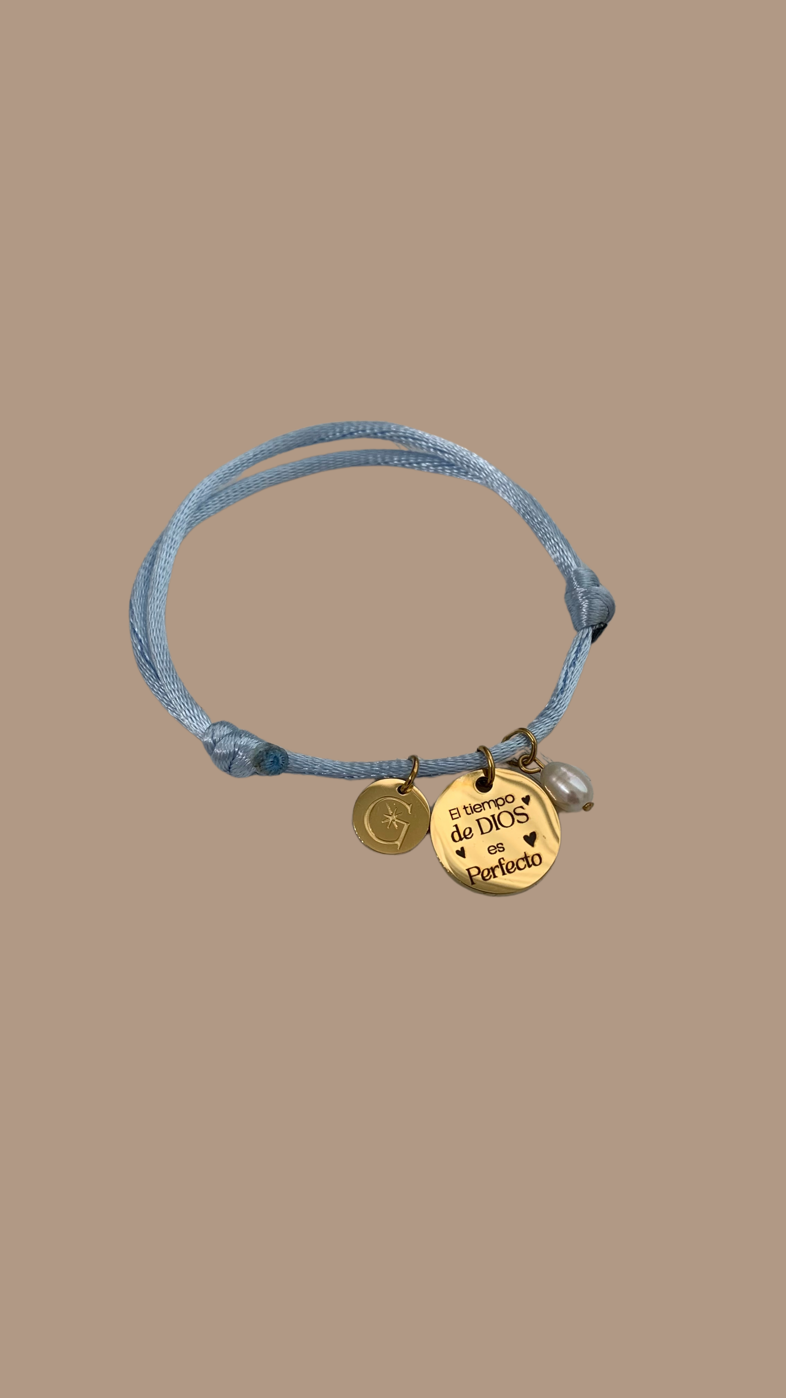Pulsera de Hilo "El tiempo de Dios es perfecto"