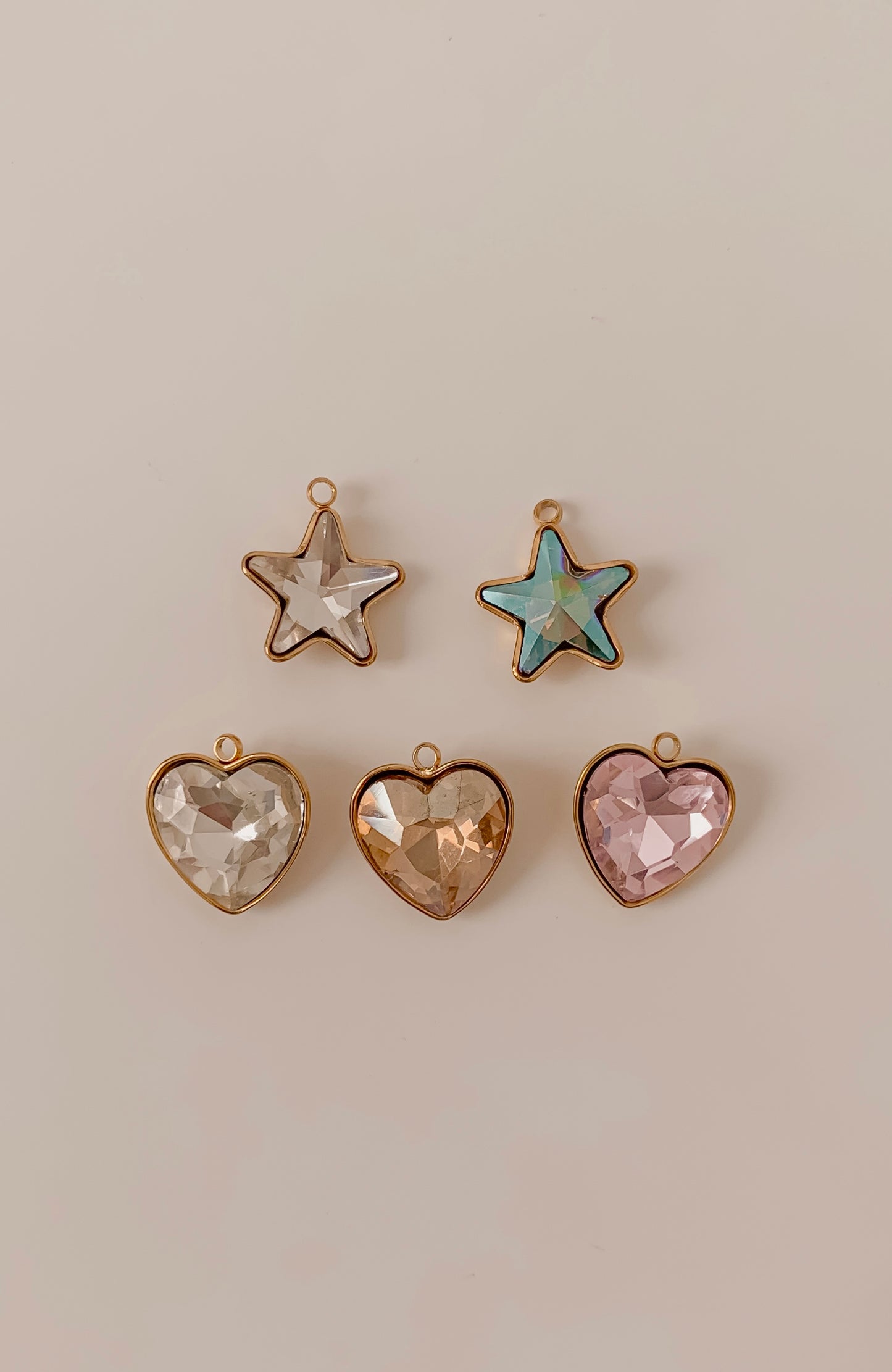 Estrella y Corazón Charms