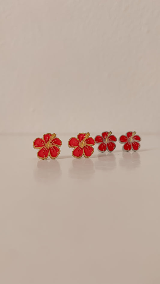 Amapola Red Earring