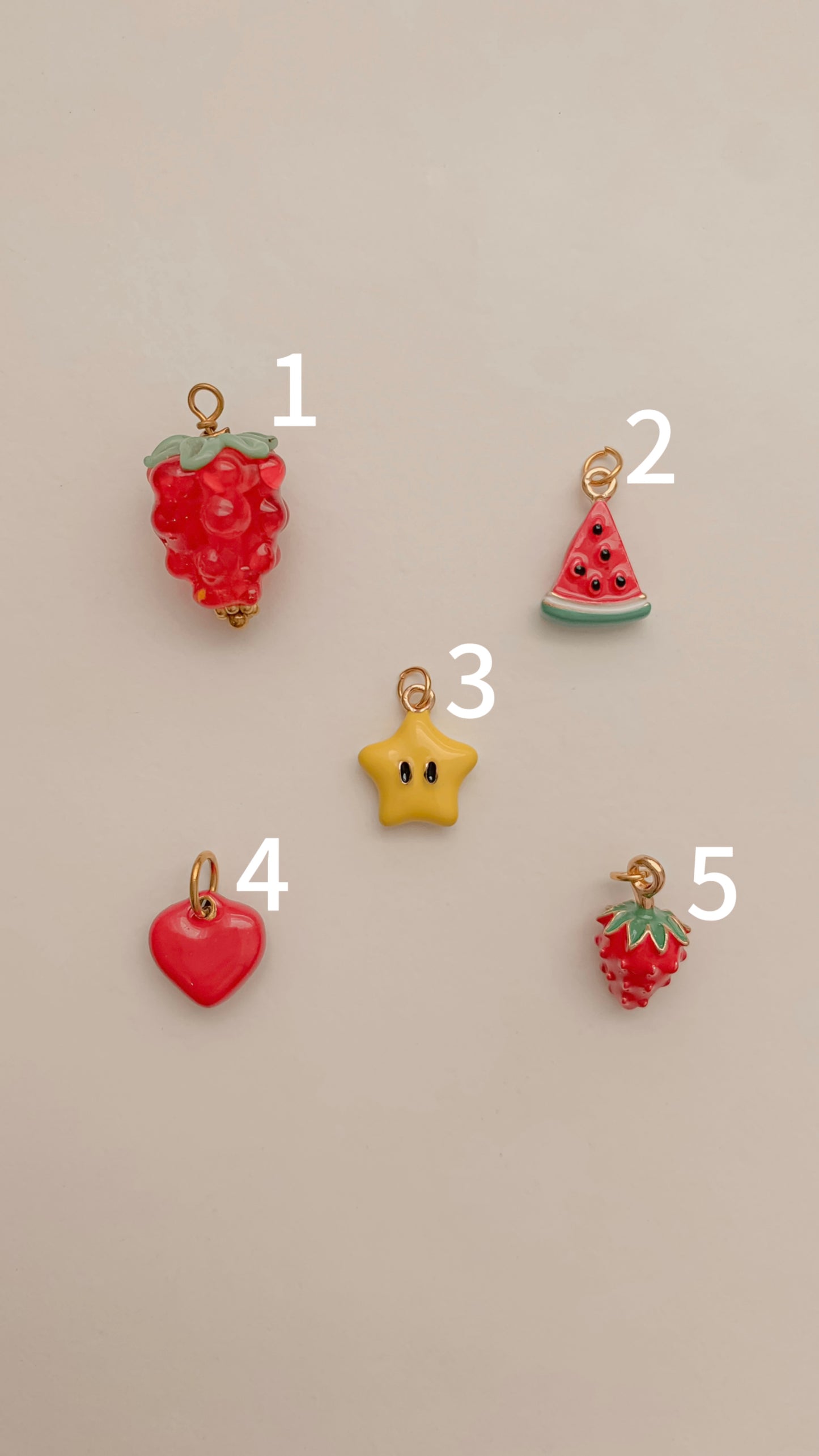 Frutas Charms