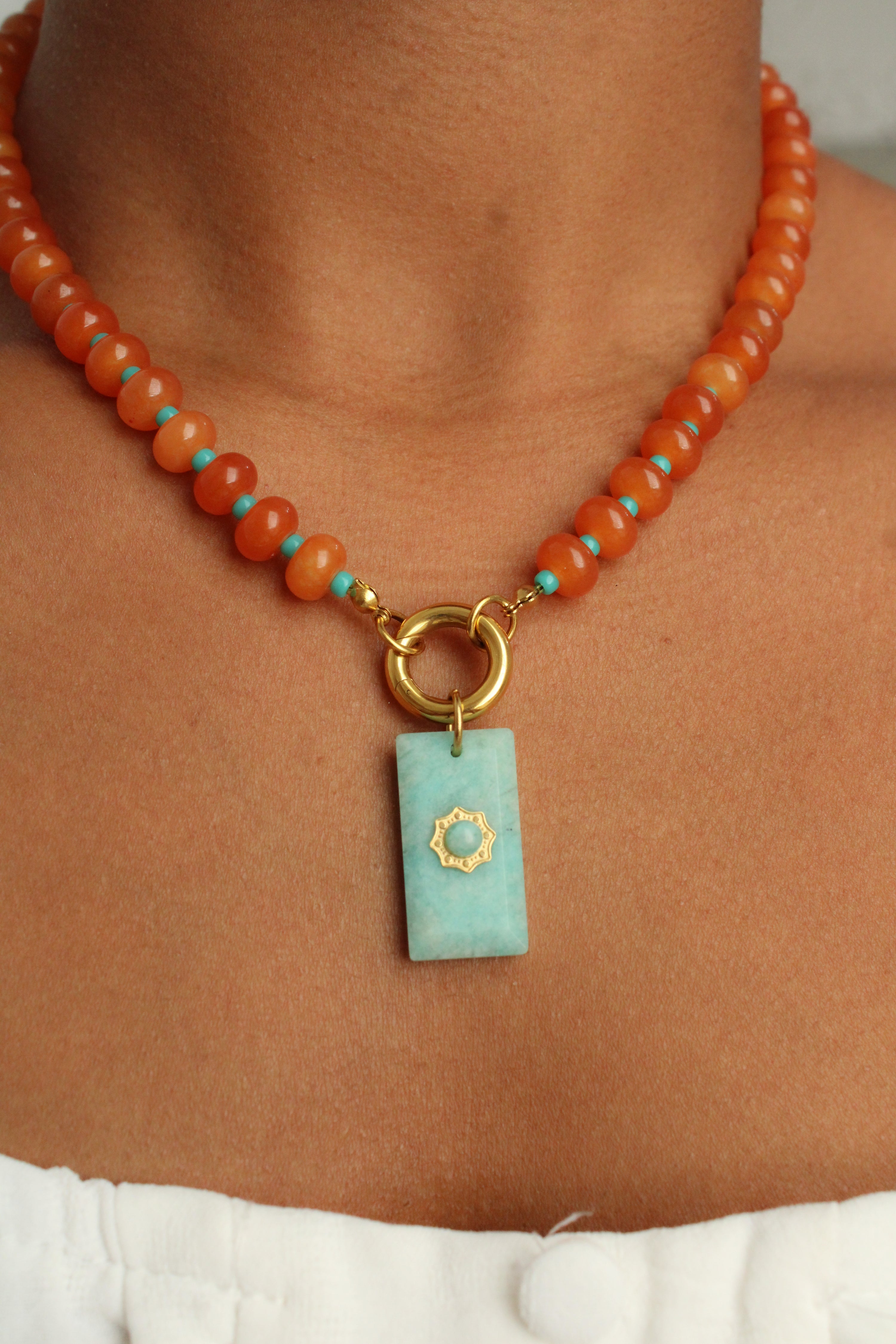 Collar Sol Turquesa