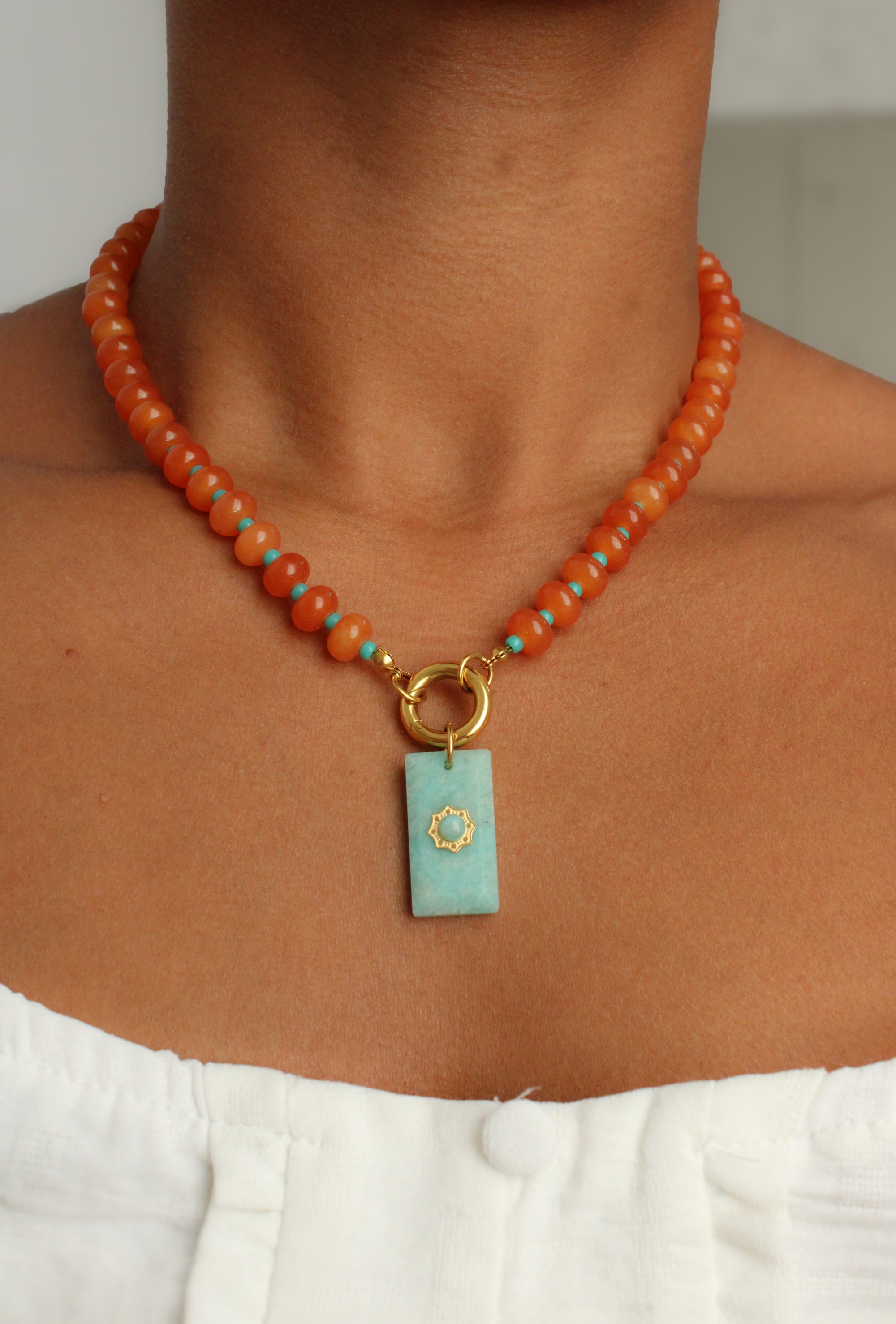 Collar Sol Turquesa