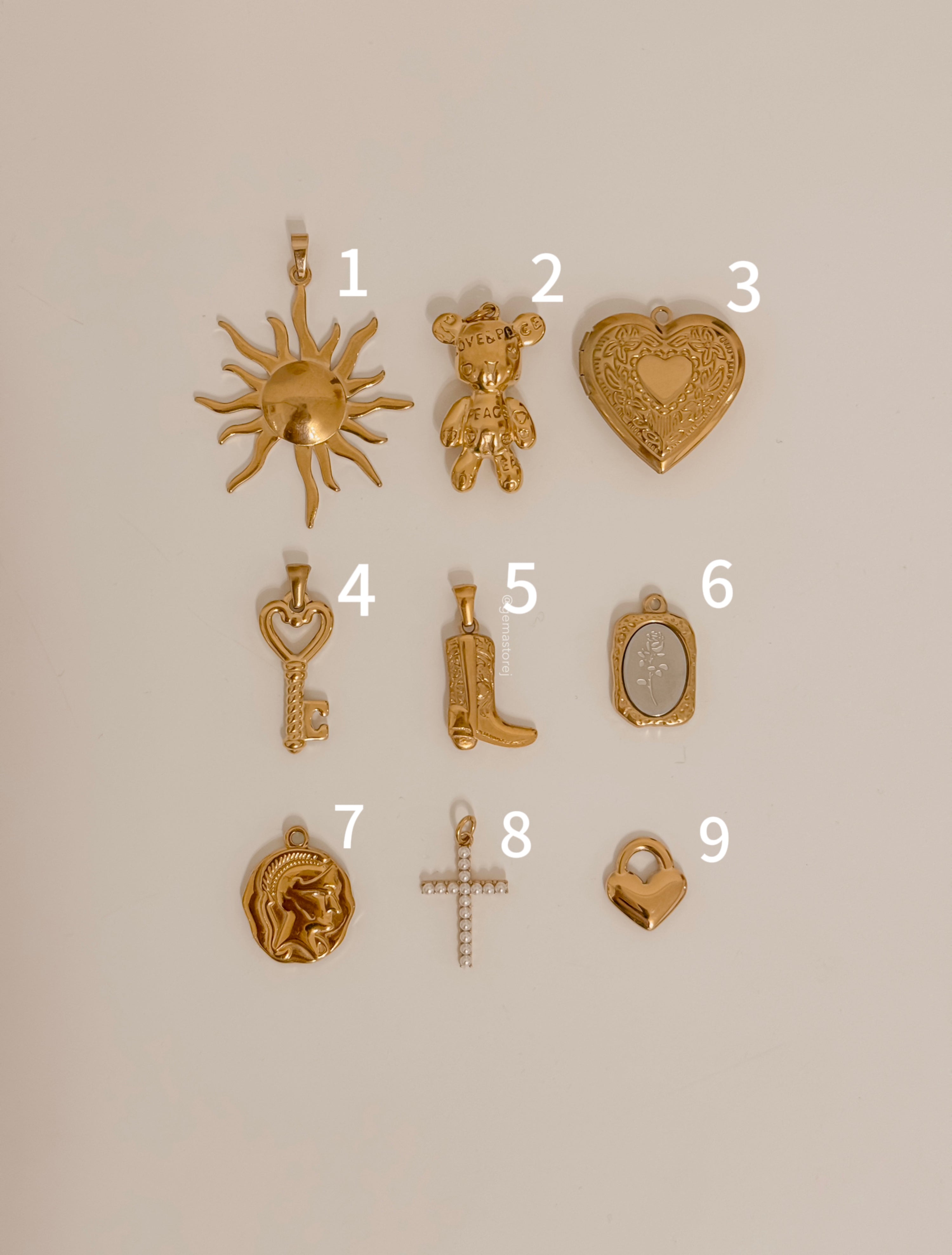 Mix Gold Charms