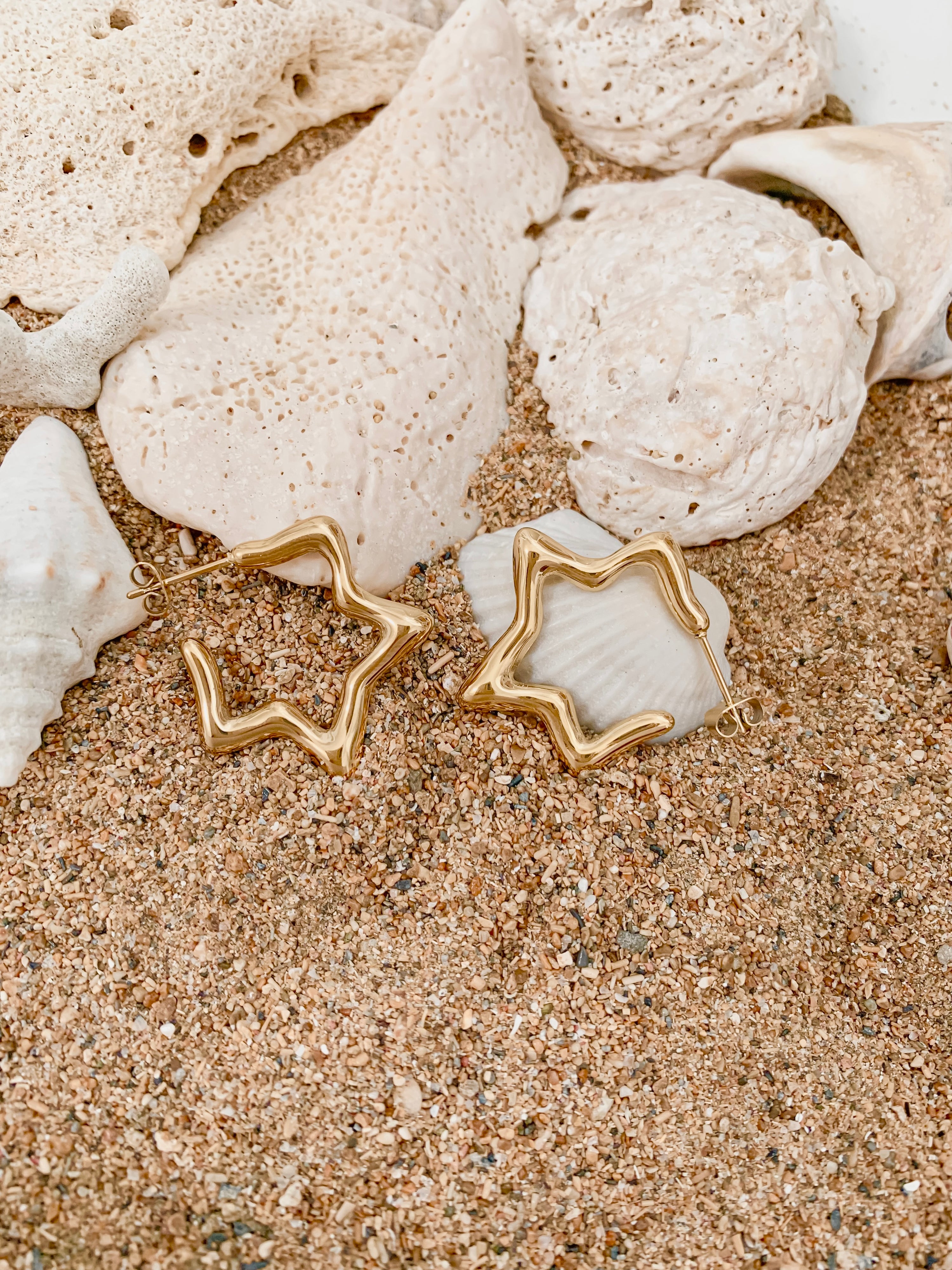 Star Gold Hoop